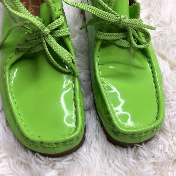 lime green clark wallabees